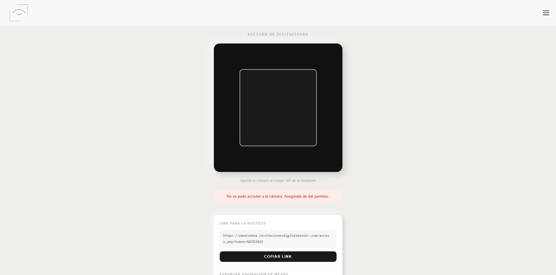 Código QR acceso